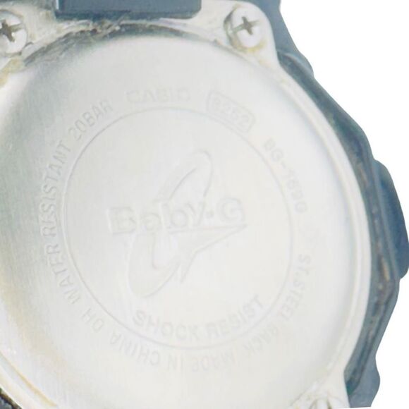 Casio Women's Wristwatch Baby G Round Digital Buckle 12-Hour Dial Black - Picture 4 of 7